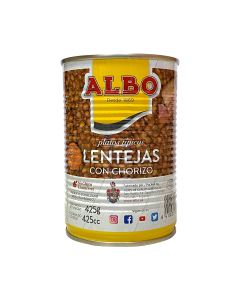 Lentils with Chorizo, Beacon, Pork Knuckle Bone from Spain( 425g)
