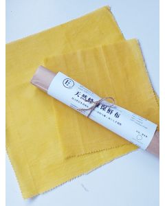 All Natural Beeswax Wrap - Tumeric Dye