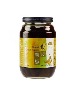 Pickled Peeled Green Chili from Taiwan(preservative-free)(460g)