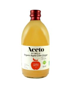 Aceto Organic, Raw, Unfiltered Apple Cider Vinegar with Mother from Italy (500ml)