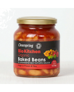 Organic Baked Beans in Tomato Sauce(Unsweetened) with black pepper, oregano, basil & garlic