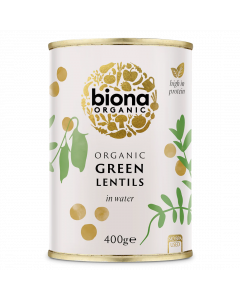 Organic Green Lentils 400g BPA free