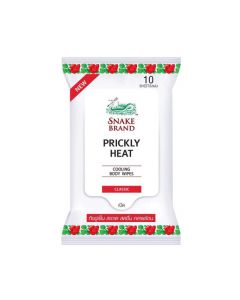 Snake Brand Prickly Heat Cool Body Wipes (Original Classic Scent) 