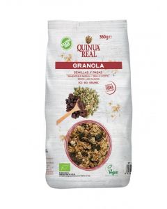 Quinua Real organic granola with seeds and raisins