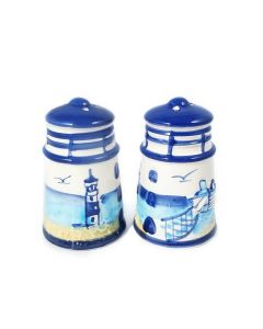 Lighthouse porcelain salt and pepper bottle